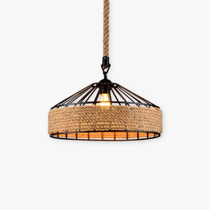 Epoch Retro Rope Metal Pendant Light