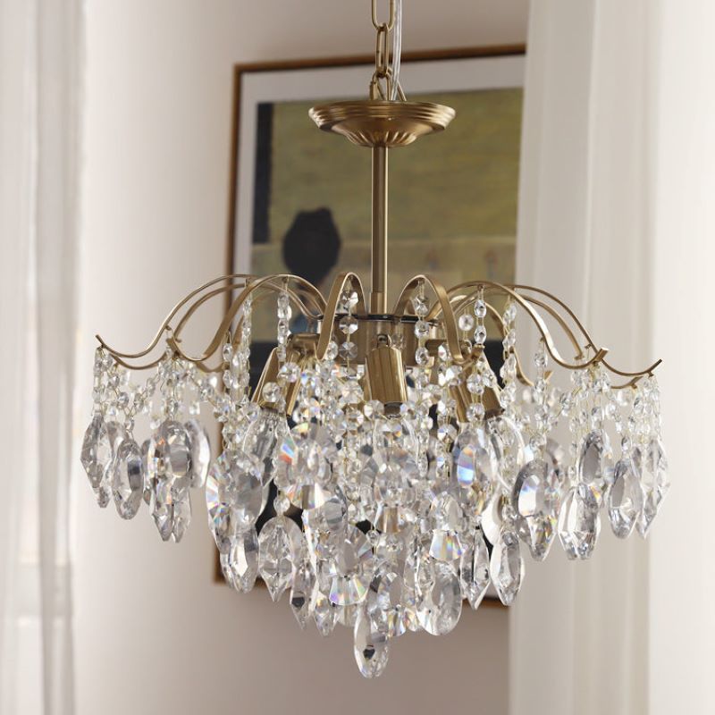 Marilyn Retro Crystal Chandelier in Living Room