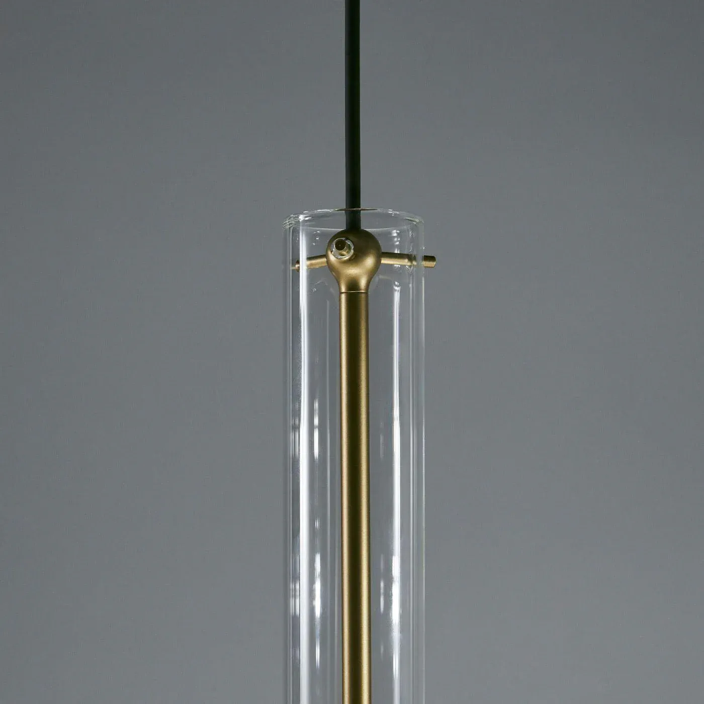 Hailie Minimalism Glass  Metal Pendant Light Bedroom Living Room
