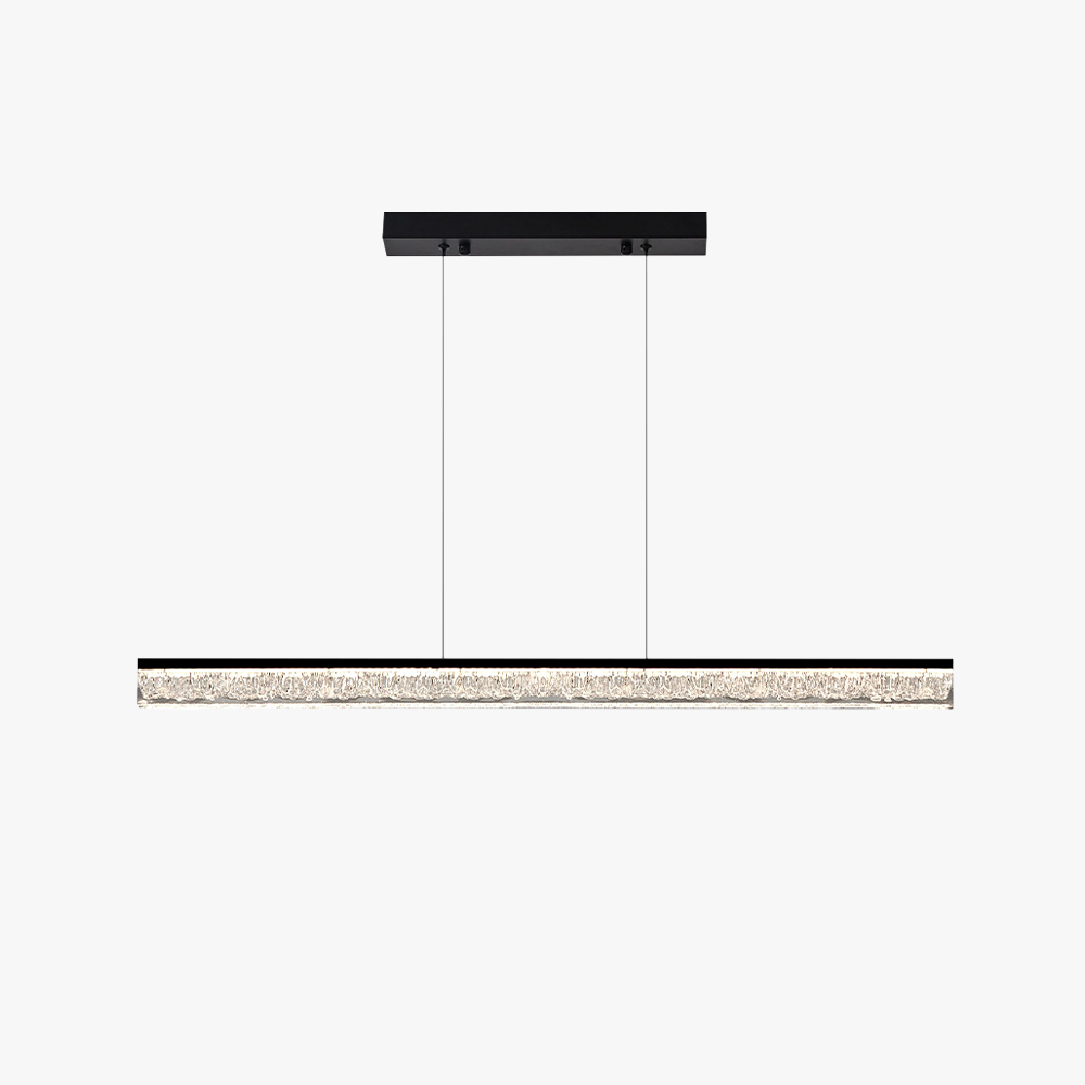 Edge Modern Minimalism Long Strip Acrylic Pendant Light Dining Room
