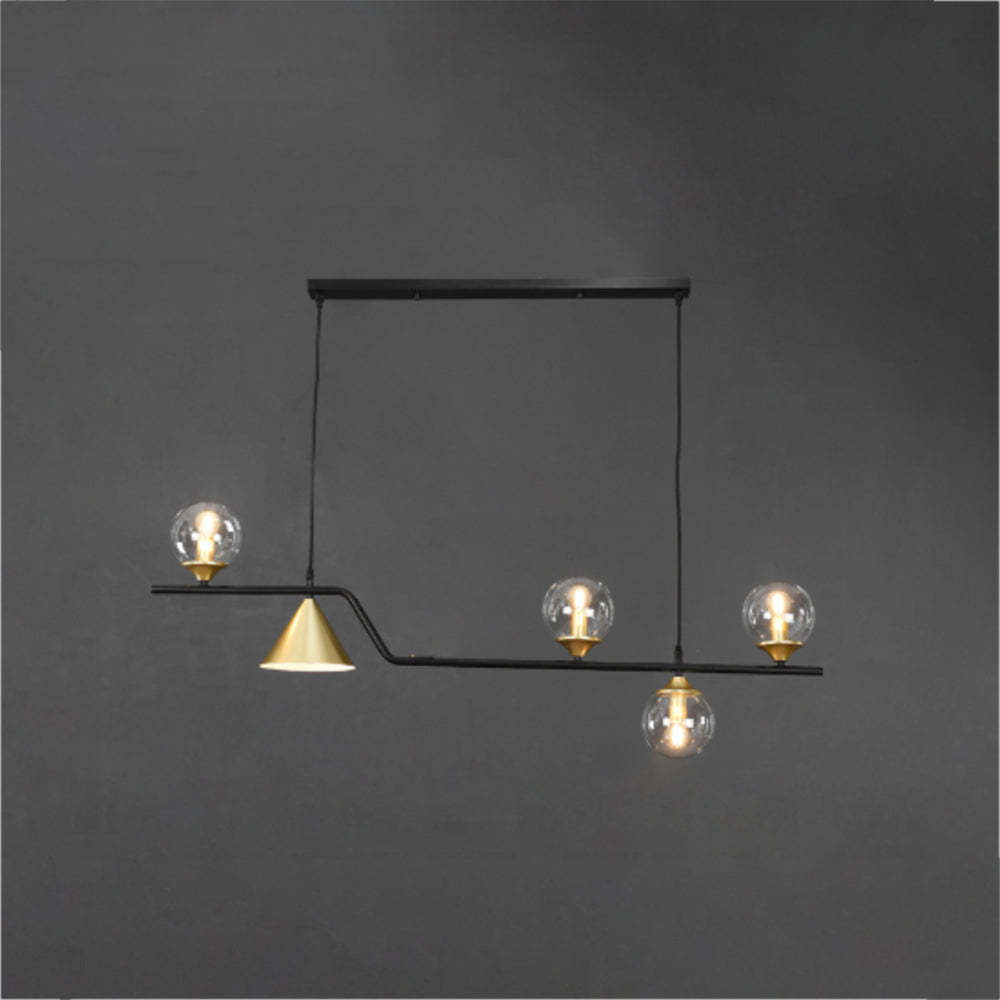 Modern LED Pendant Light with Glass Globes