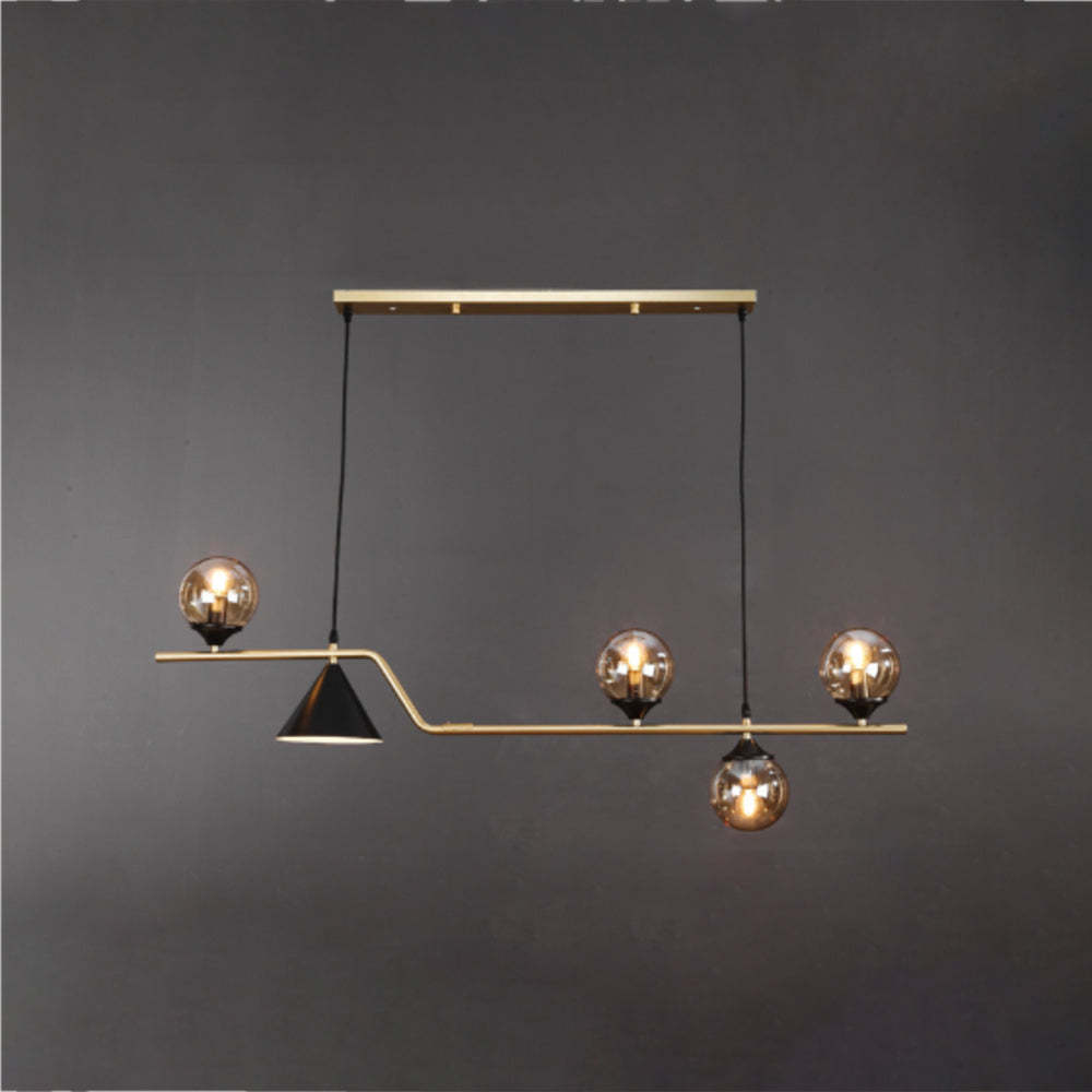 Modern Edge Pendant Light - Glass Globe Design