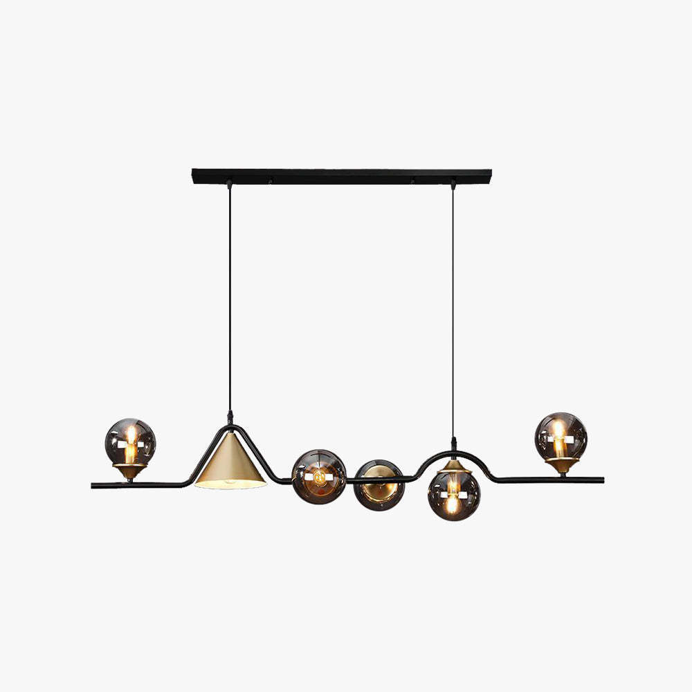Modern Edge LED Pendant Light - Glass, Metal Fixture