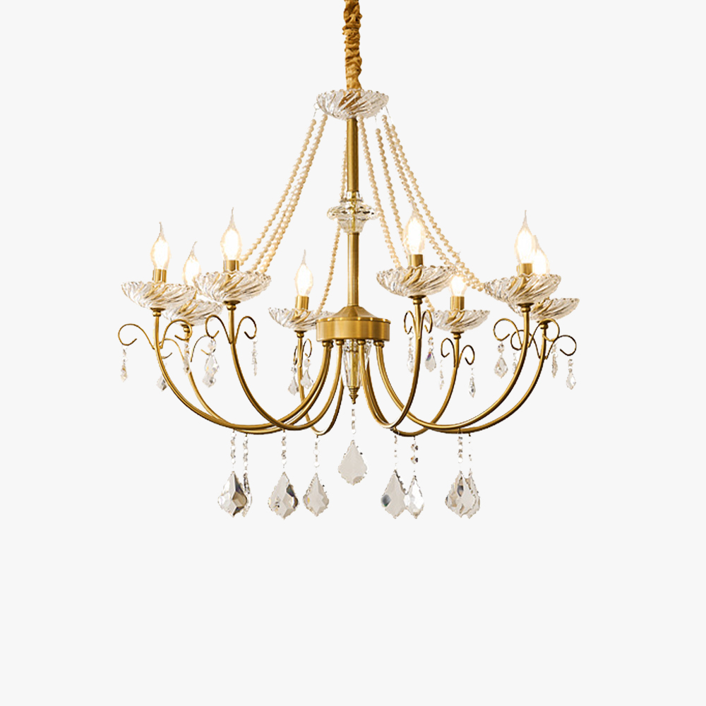 Marilyn Vintage Classical Glass Chandelier Living Room Bedroom