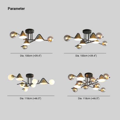 Weiss Design LED Flush Mount Ceiling Light Bedroom/Living Room