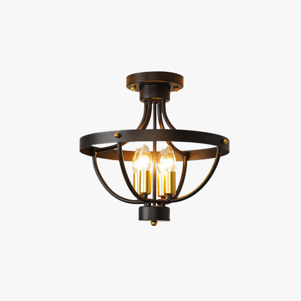 Alessio Vintage LED Pendant Light Matte Metal Dining Room