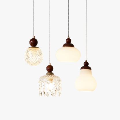 Carins Modern Round Acrylic Pendant Light Shades Living Dining Room Bedroom