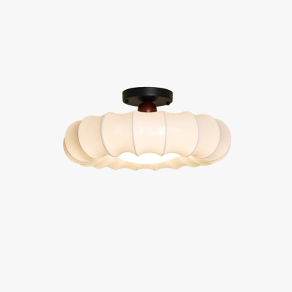 Renée Nordic Grey Beige Ceiling Light Metal Wood Fabric Dining Room  Bedroom