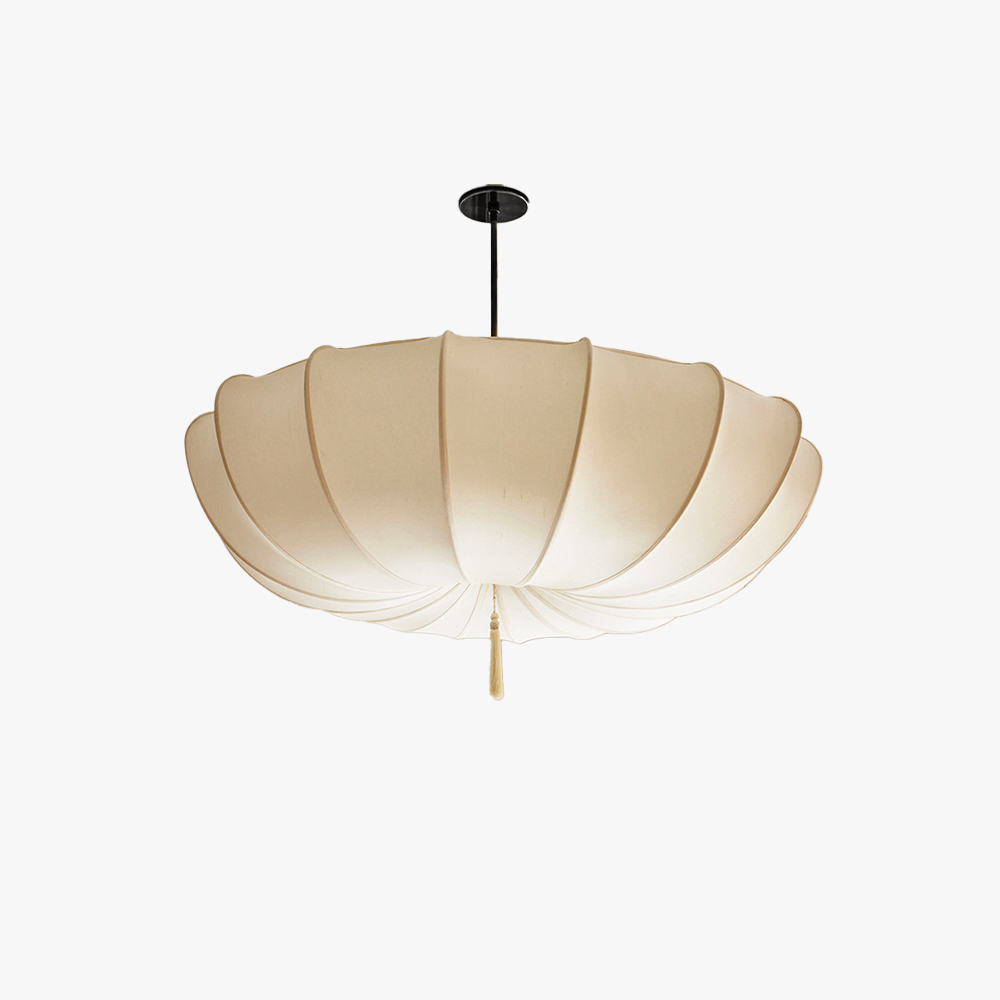 Renée Nordic Metal Fabric Cream Pendant Light Dining Room Bedroom