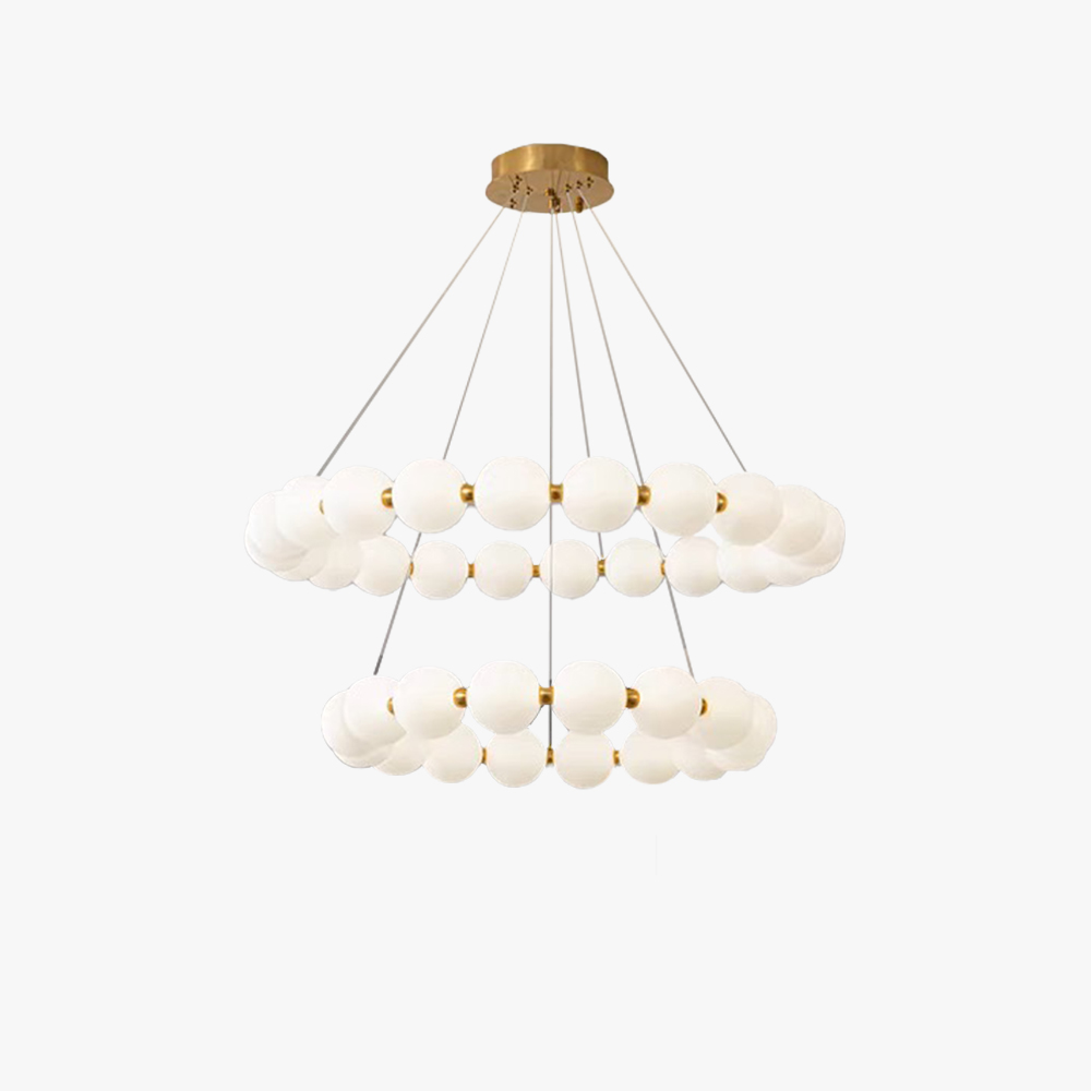 Valentina Modern Ring Metal Acrylic Pendant Light Dining Room Bedroom