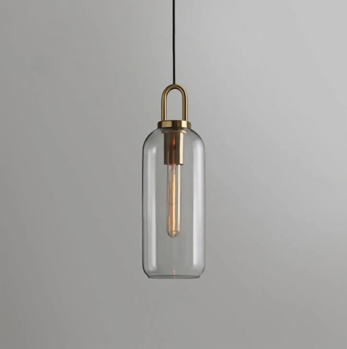 Hailie Modern Round Glass Pendant Light Bedroom Hallway Living Room