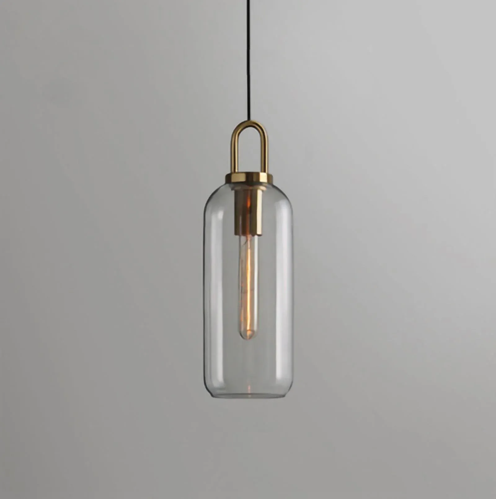 Hailie Modern Round Glass Pendant Light Bedroom Hallway Living Room