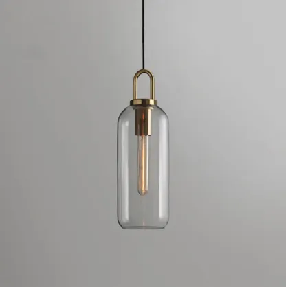 Hailie Modern Round Glass Pendant Light Bedroom Hallway Living Room