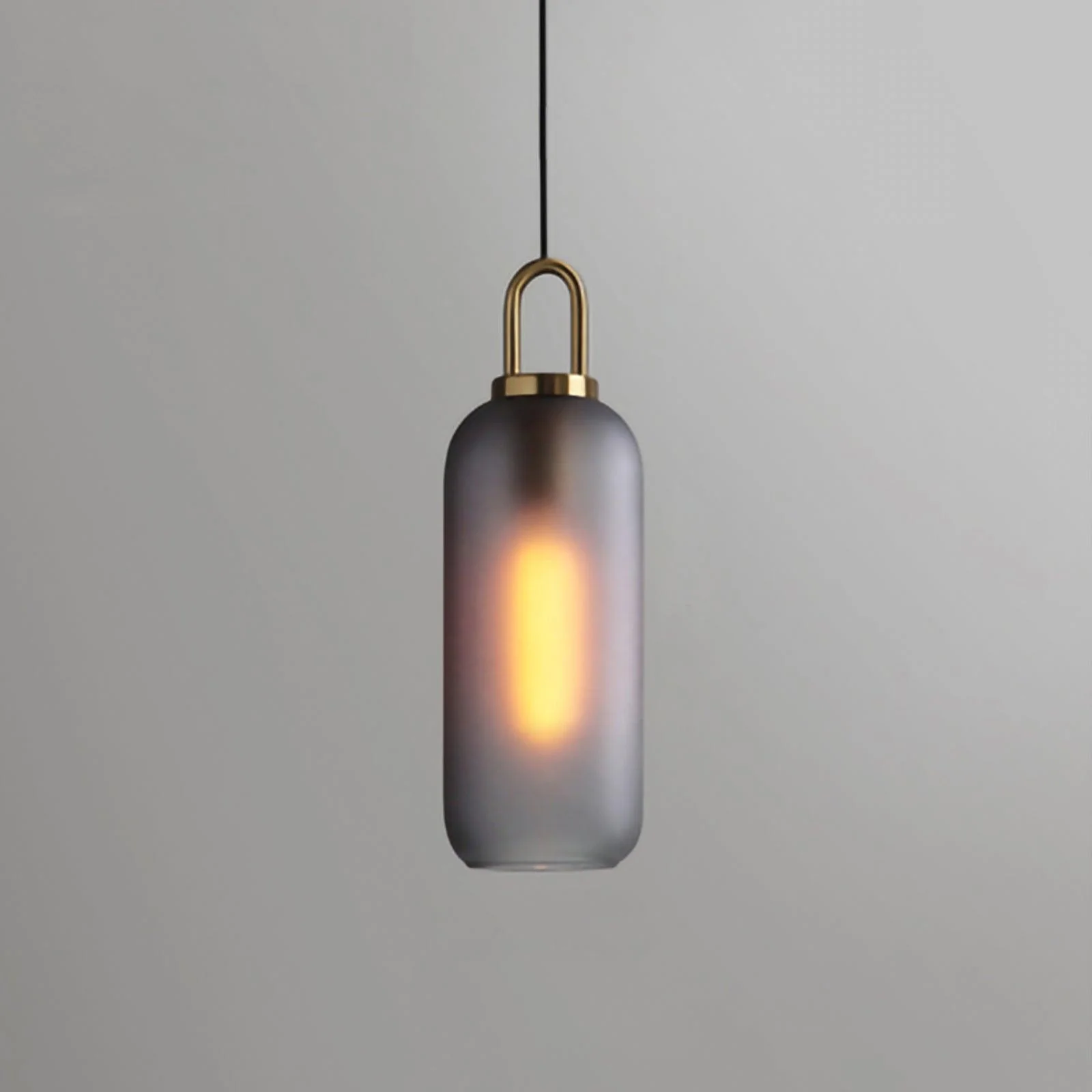 Hailie Modern Round Glass Pendant Light Bedroom Hallway Living Room