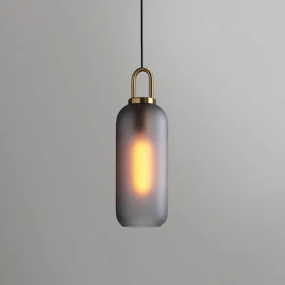 Hailie Modern Round Glass Pendant Light Bedroom Hallway Living Room