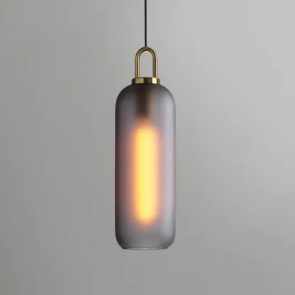 Hailie Modern Round Glass Pendant Light Bedroom Hallway Living Room