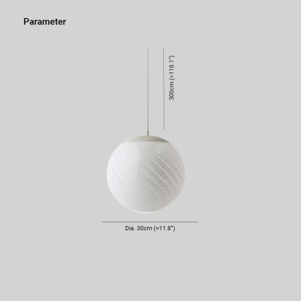 Hailie Minimalist LED Pendant Light - Dimensions