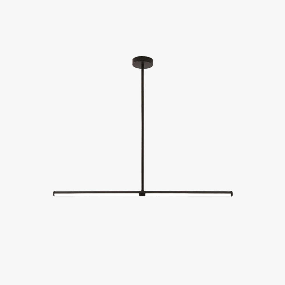 Edge Modern LED Pendant Light in Black