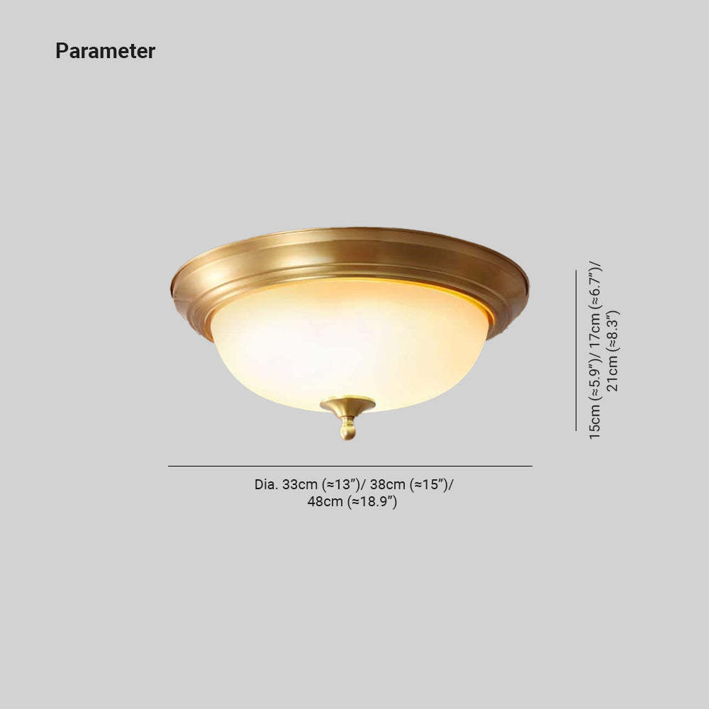 Alessio LED Flush Mount Ceiling Light dimensions