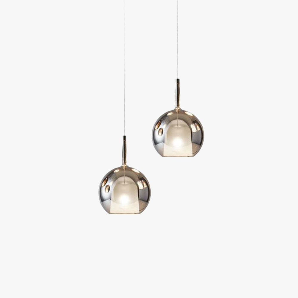 Hailie Modern Sphere LED Pendant Light - Smoke Grey Finish
