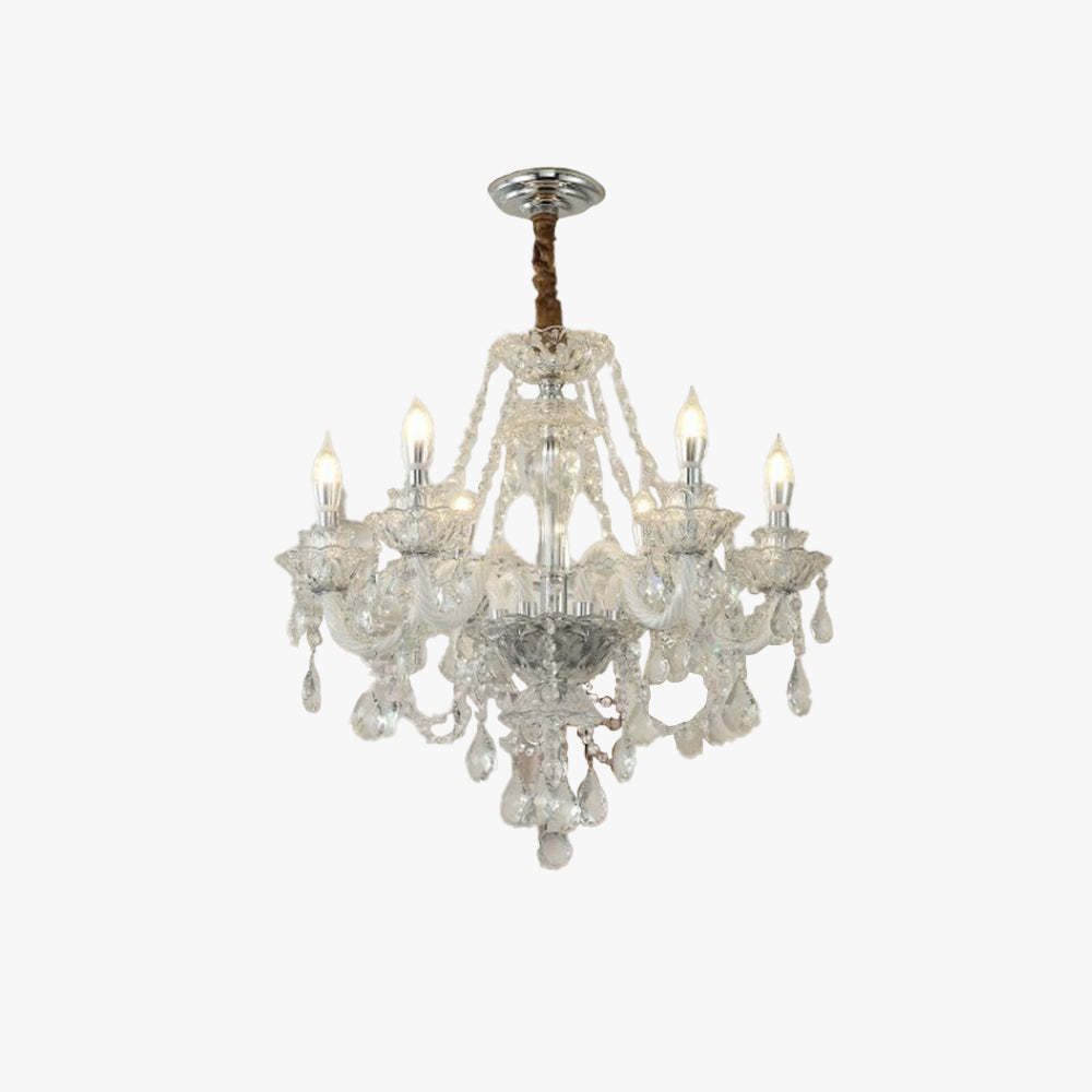 Silva French Crystal Chandelier - Elegant lighting for living and dining rooms