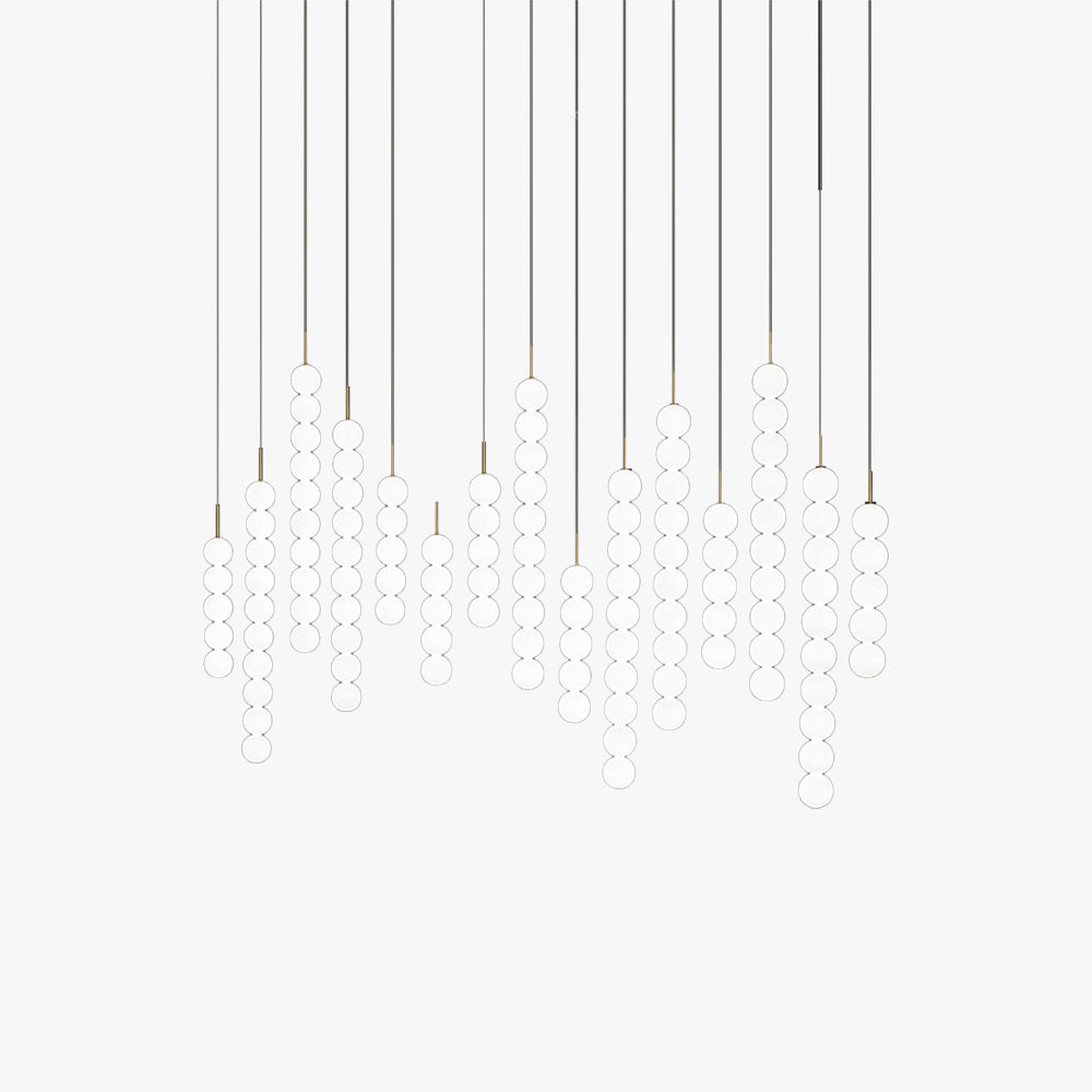 Valentina Nordic Chandelier, modern metal lighting fixture