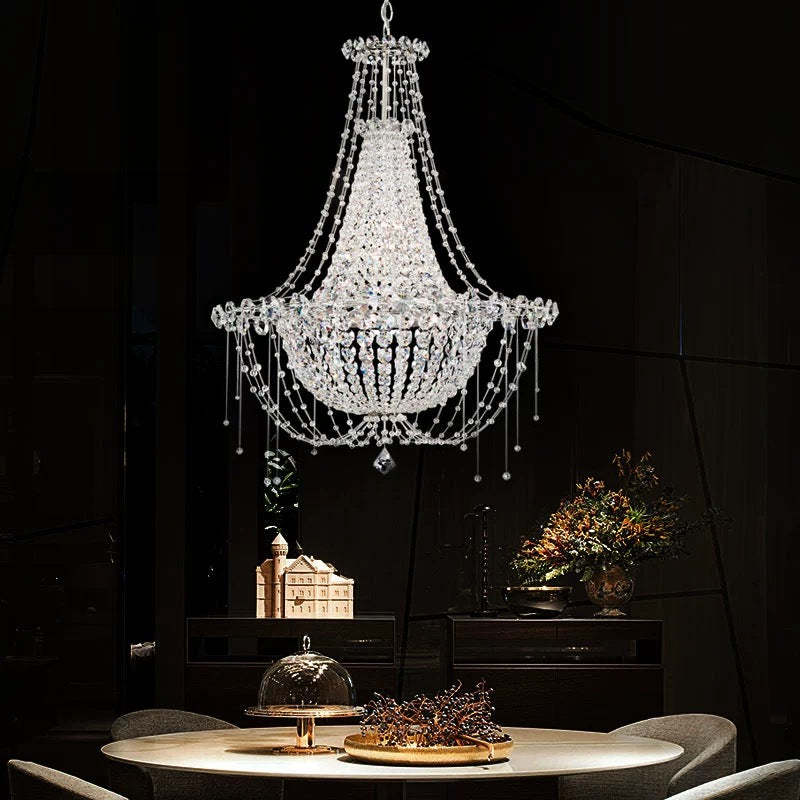 Elegant Crystal Chandelier for Dining Room - Lassola Lighting