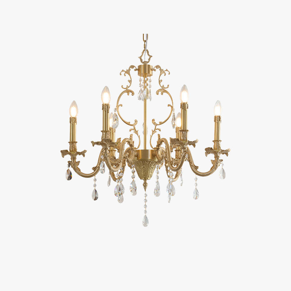Silva Luxury Chandelier - Metal and Glass, Living Room/Dining Room