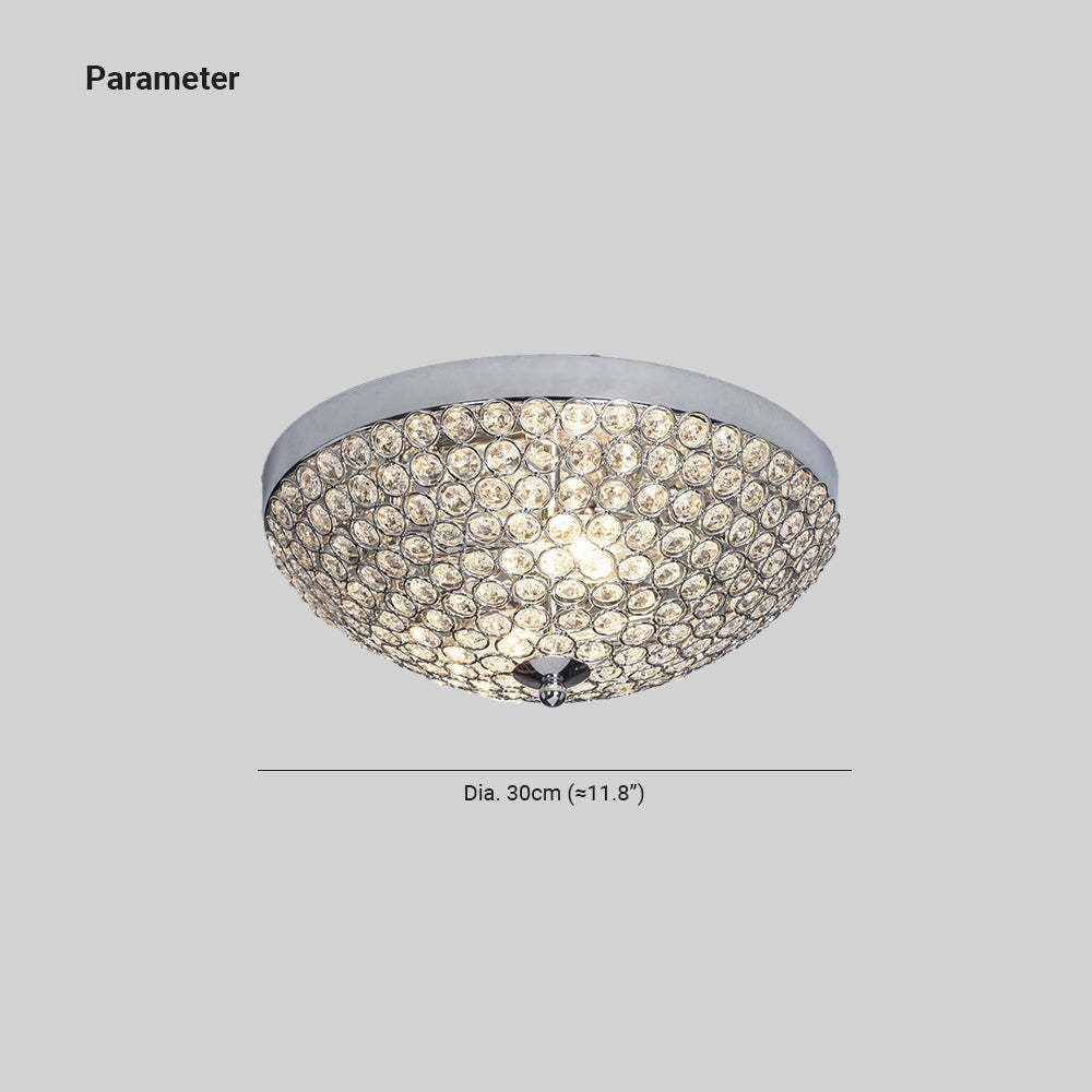 Kristy Crystal Flush Mount Ceiling Light - Dia. 30cm