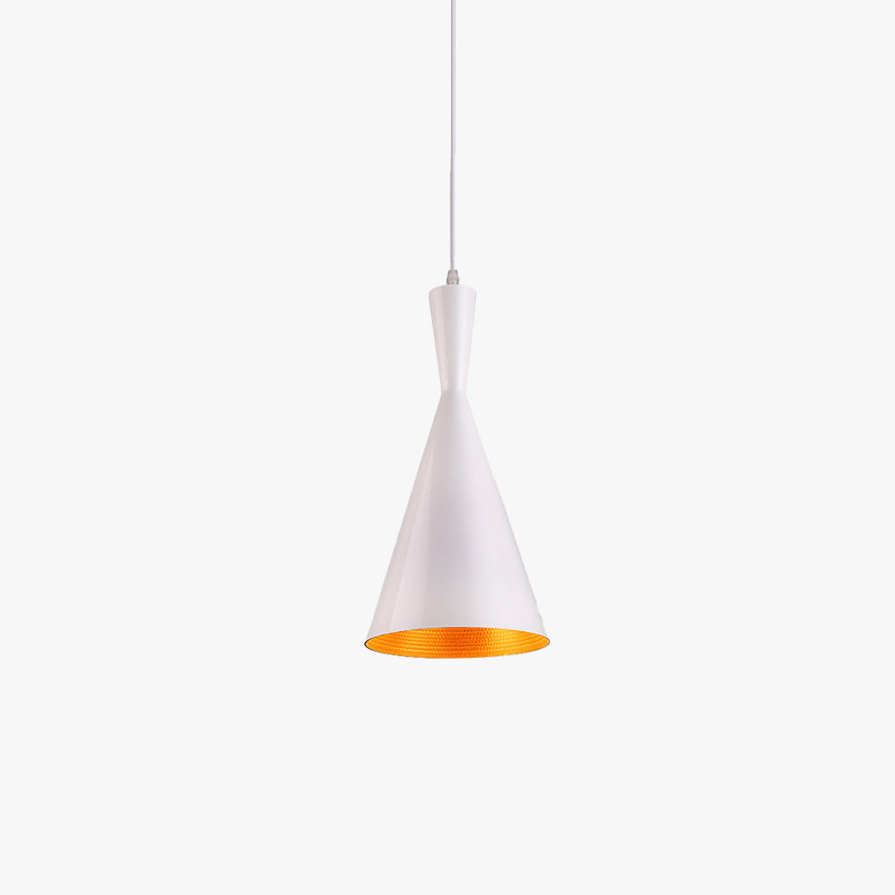 Haillie Nordic Cone Pendant Light Metal Bedroom