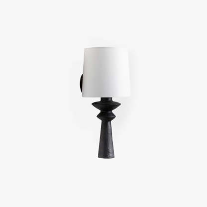Alessio wall lamp, resin fabric bedroom light
