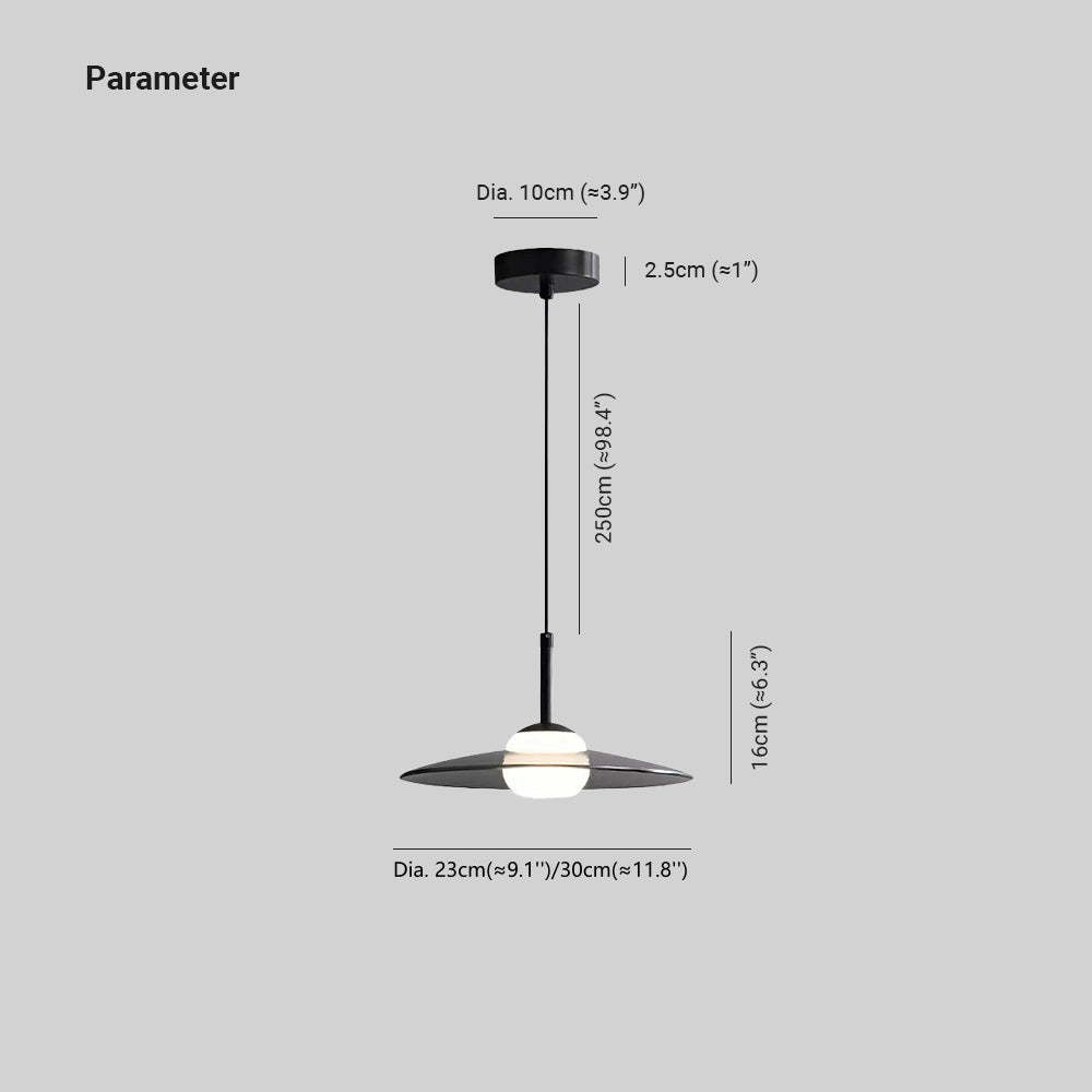 Cairns Pendant Light Dimensions:Dia. 23cm, 30cm, 10cm, 250cm, 16cm, 2.5cm