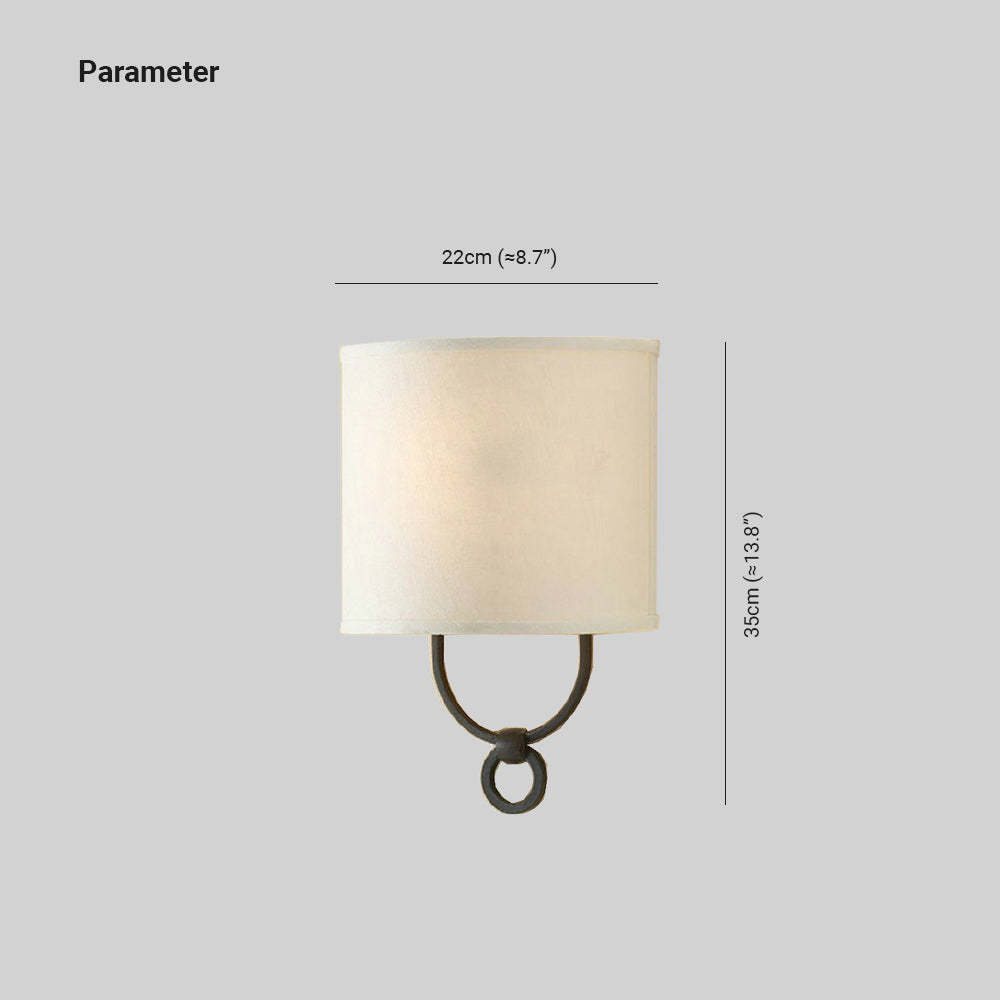 Alessio modern wall lamp dimensions for bedroom, living room