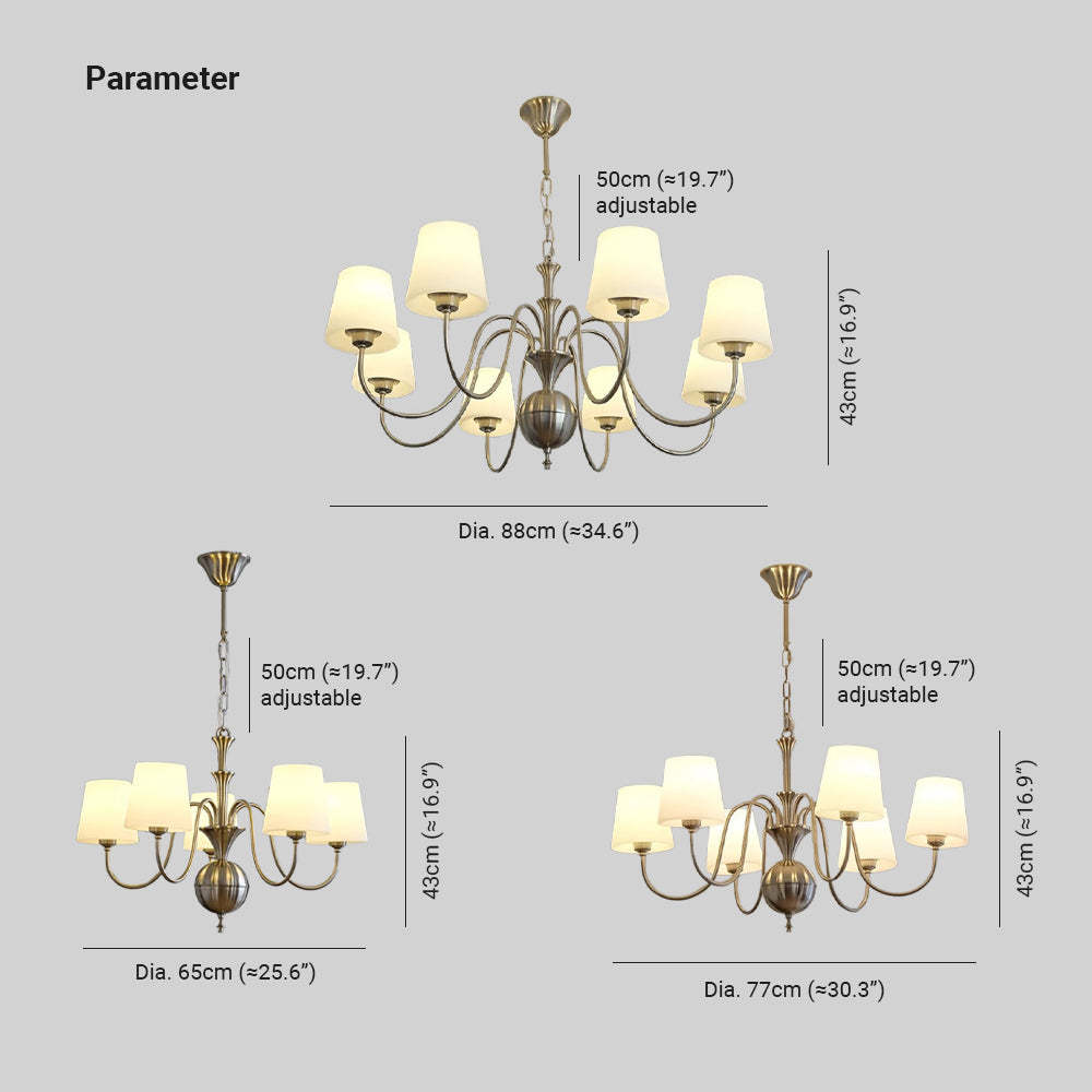 Alessio Chandelier Dimensions: Height, Diameter, Adjustable Chain