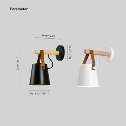Alessio Metal Wood Wall Lamp Dimension, Bedroom Lighting