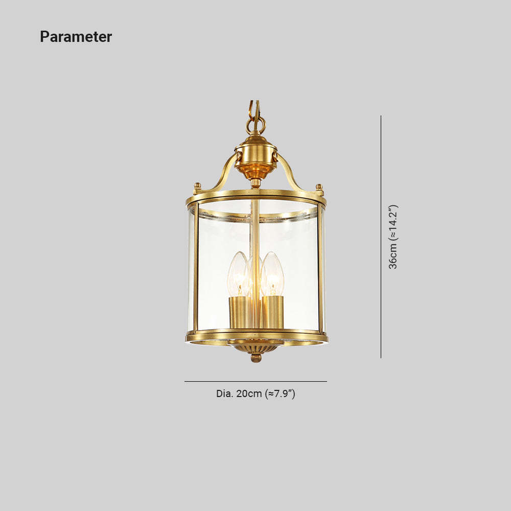 Alessio gold pendant light with glass shade dimensions