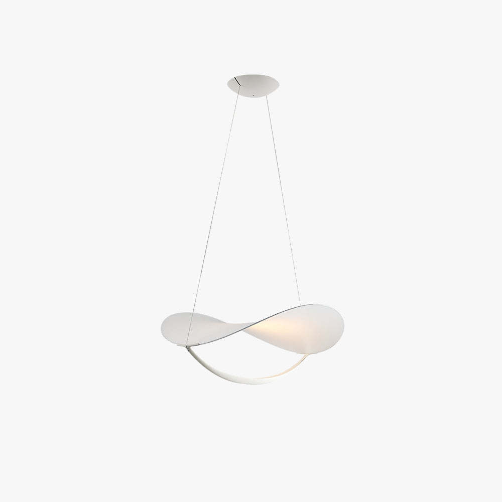 Cairns Art Metal PVC Pendant Light White Finish