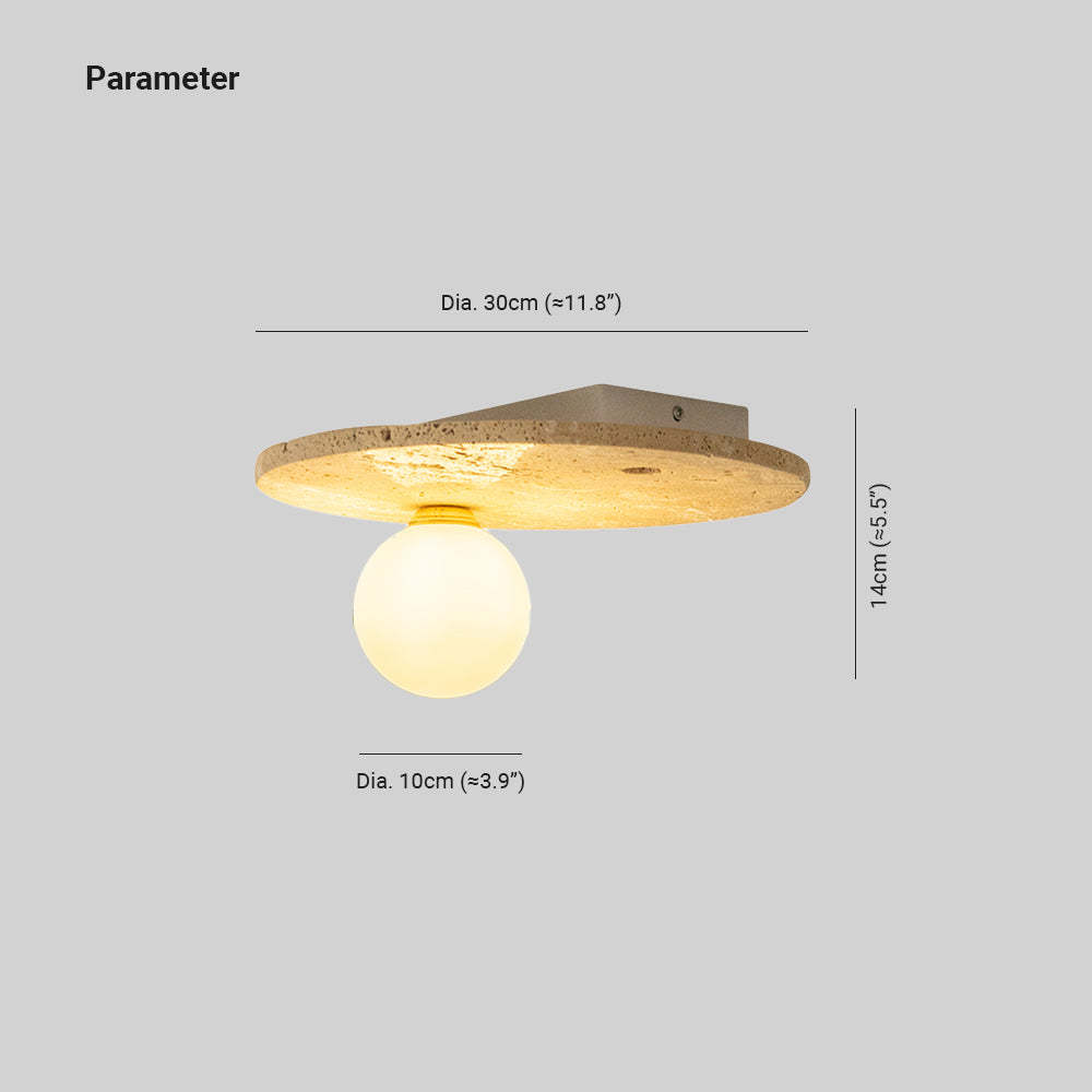 Cairns Modern Globe Ceiling Light dimensions