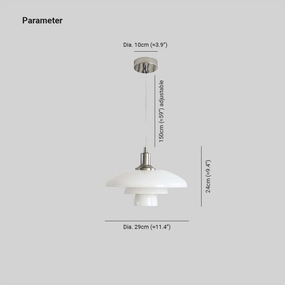 Hailie Pendant Light dimensions: 29cm, 10cm, 150cm, 24cm