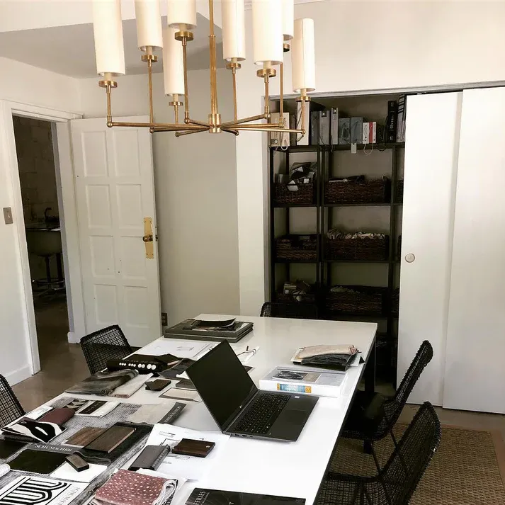 Alessio Modern Classical Brass Fabric Chandelier Shades Living Dining Room