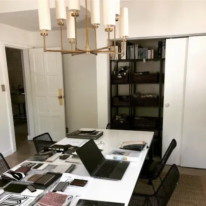 Alessio Modern Classical Brass Fabric Chandelier Shades Living Dining Room