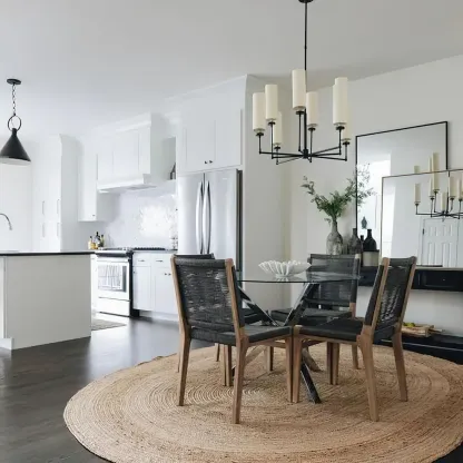 Alessio Modern Classical Brass Fabric Chandelier Shades Living Dining Room