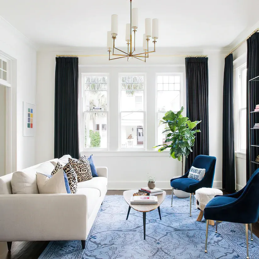 Alessio Modern Classical Brass Fabric Chandelier Shades Living Dining Room