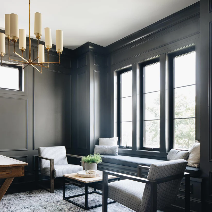 Alessio Modern Classical Brass Fabric Chandelier Shades Living Dining Room