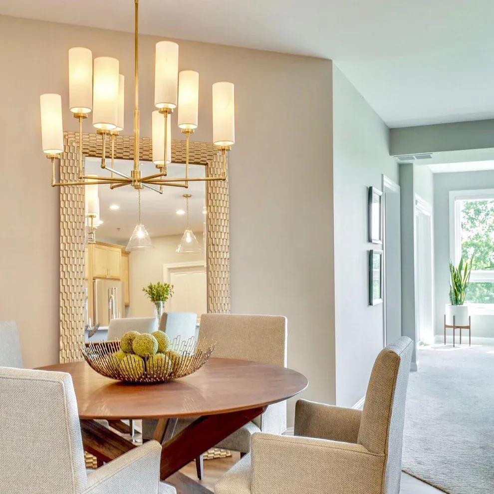 Alessio Modern Classical Brass Fabric Chandelier Shades Living Dining Room