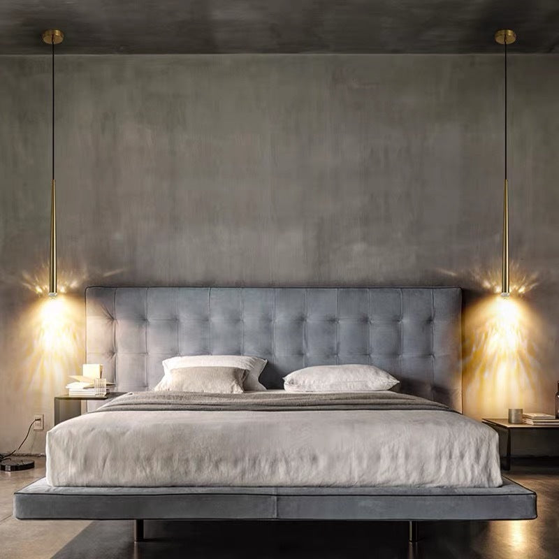 Carr Pendant Light, Modern Metal Fixture in Bedroom