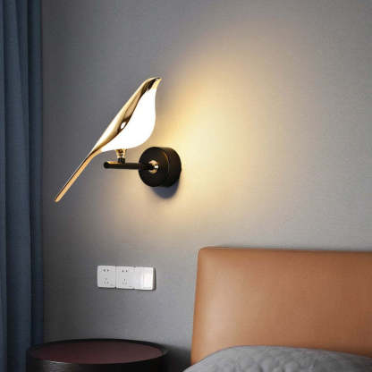 Magpie Bird Wall Lamp for bedroom by Las Sola