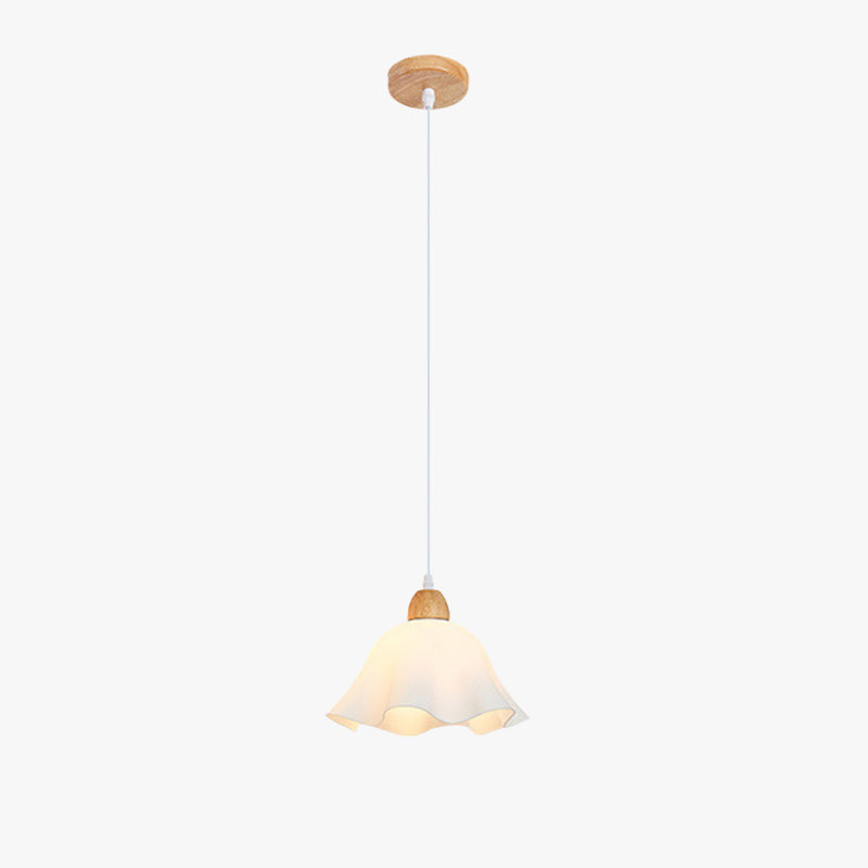 Ozawa acrylic wood flower pendant light