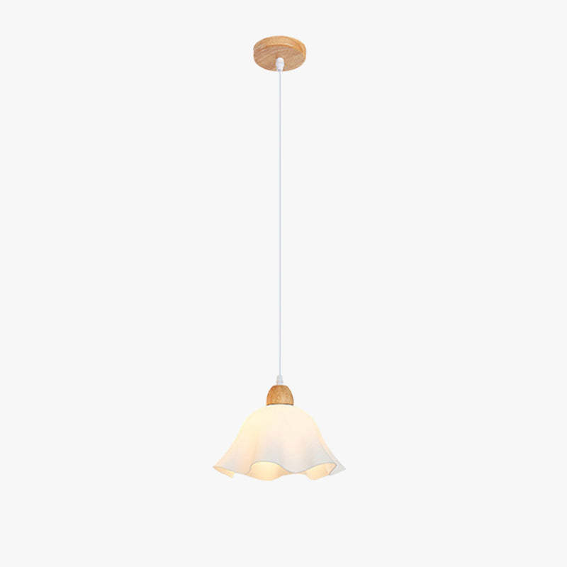 Ozawa acrylic wood flower pendant light