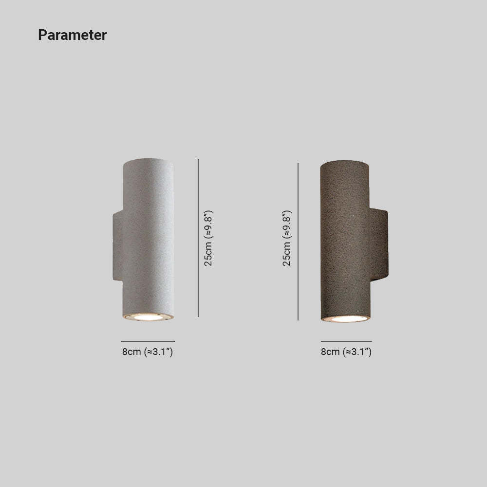 Orr Cement LED Wall Lamp Sizes - Garden & Corridor Lighting